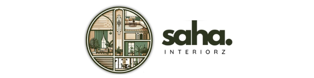 Logo for Saha Interiorz showcasing modern interior design Image 1000 x 250